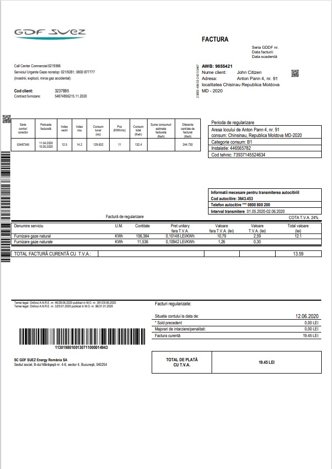 Minol USA business utility bill 